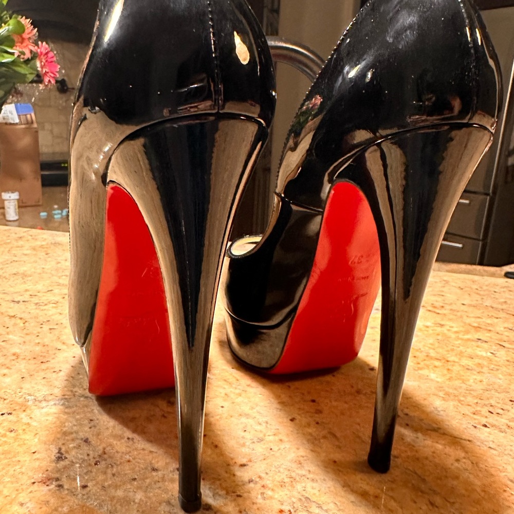 Black Christian Louboutin heels